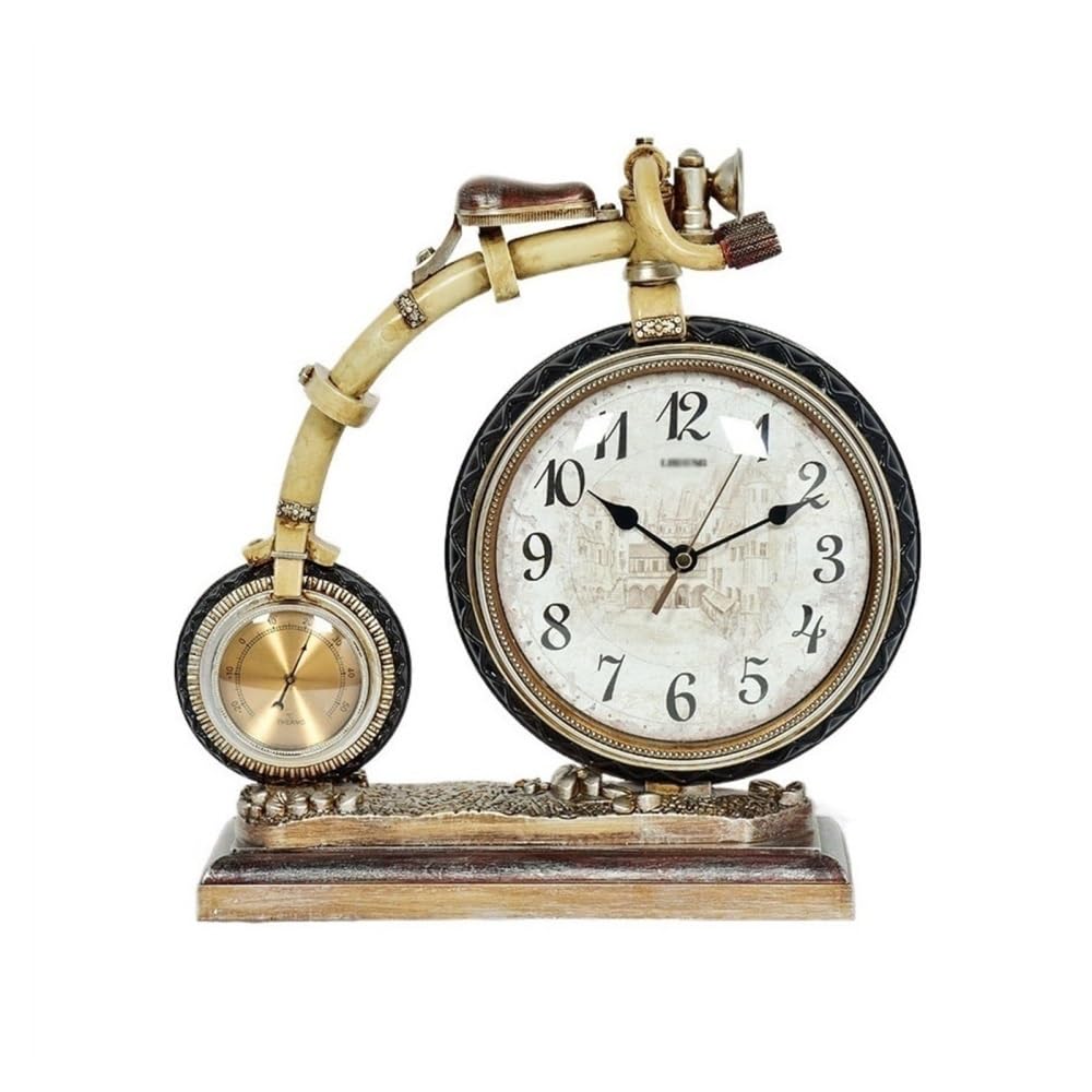 Reloj de mesa silencioso sin tic-tac y adorno creativo para el hogar
