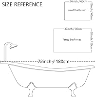 Vista 2 de MUGINYU Alfombra de baño de cuero de vaca occidental con estampado de vaca, decoración de granja estilo vaquero, alfombra de baño occidental