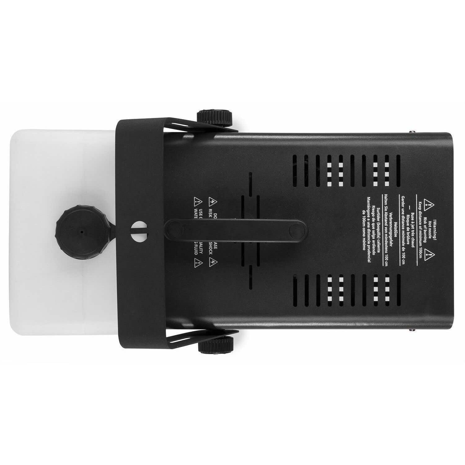 Beamz Rage 1800 - Macchina del Fumo con telecomando, 1800 Watt, 6 x 4 W LED RGBW, volume Uscita: 530 m³ al minuto, volume serbatoio: 3,5 litri, 7 canali DMX, tempo di riscaldamento: 4 min