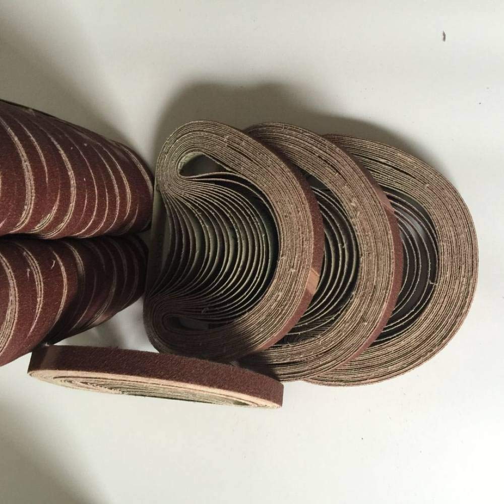 50 sztuk 13 * 457MM taśmy szlifierskie 40-800 Grits papier ścierny taśma ścierna do szlifierki narzędzie ścierne drewno do polerowania metalu, 240,13x457mm