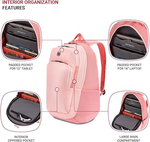 Miniatura 10 de SwissGear Mochila para portátil 8182, Gris Carbón jaspeado, Mochila para portátil 8182