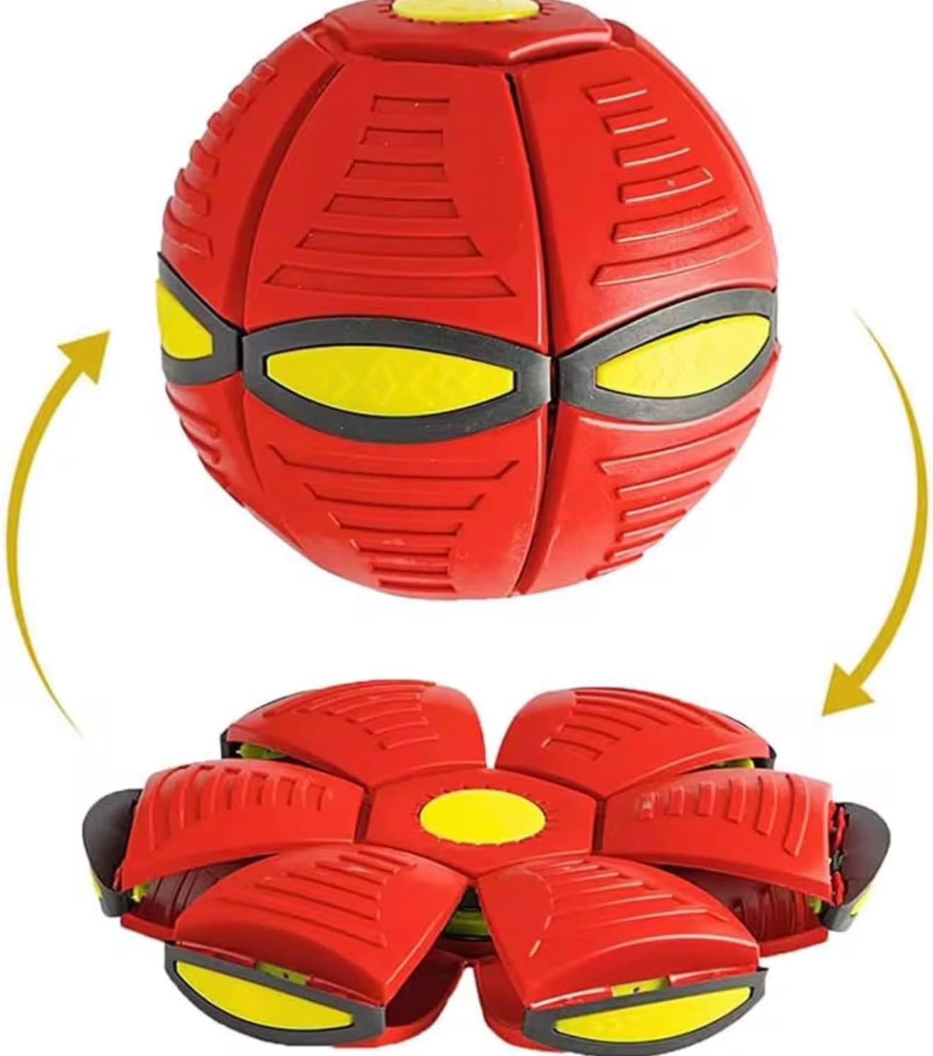 Magic Ball, Magic Bouncing Ball, Flying Saucer, Pet Flying Saucer, Foldable, Dual Form Free Switching, Suitable for Indoor & Outdoor Use (Green)