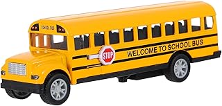 PATKAW School Bus, 1Pc 1: 32 Toy School Bus Model Bus Toy Pull Back Car Kids School Bus Toy for Kids Play House Toys, Party Favors (Random Style)