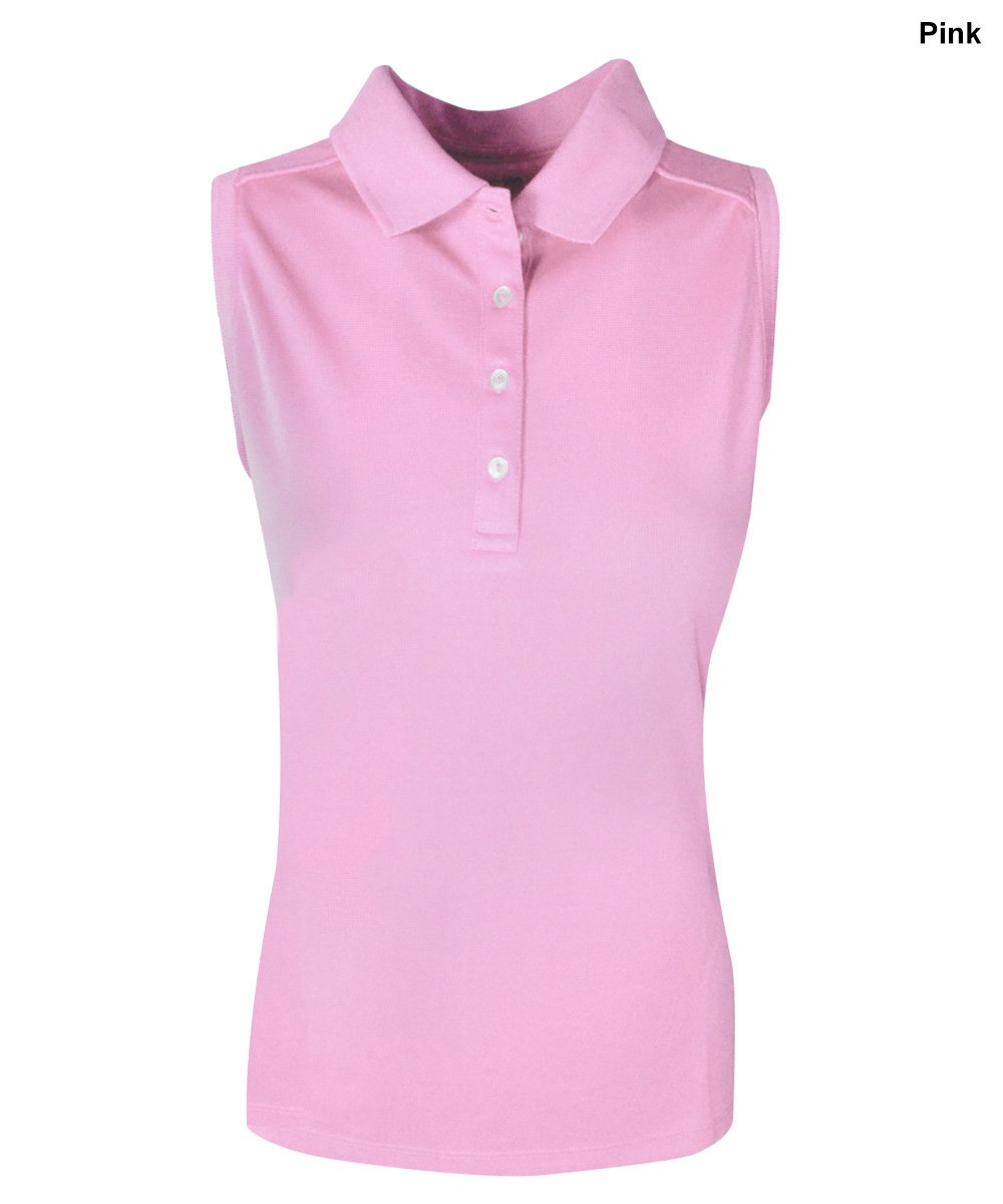 Callaway Women's Sleeveless Polo Shirt with Rib Collar