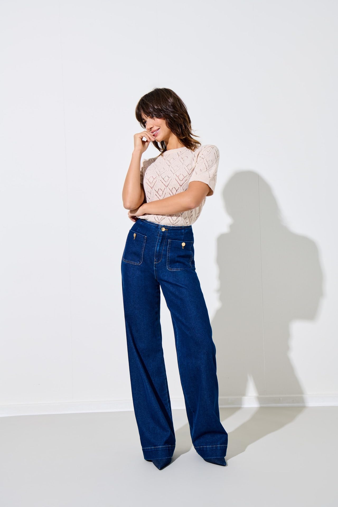 ONLY Women's Onlmadeline Hw Wid Pocket DNM Gua113