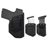 S&W M&P Shield/Shield Plus M2.0 IWB Holster Right Hand Fits S&W M&P Shield/Shield Plus M2.0 9mm/.40 3.1" Pistol Holster & Universal 9/.40 Double/Single Stack Mag Carrier Concealed Carry