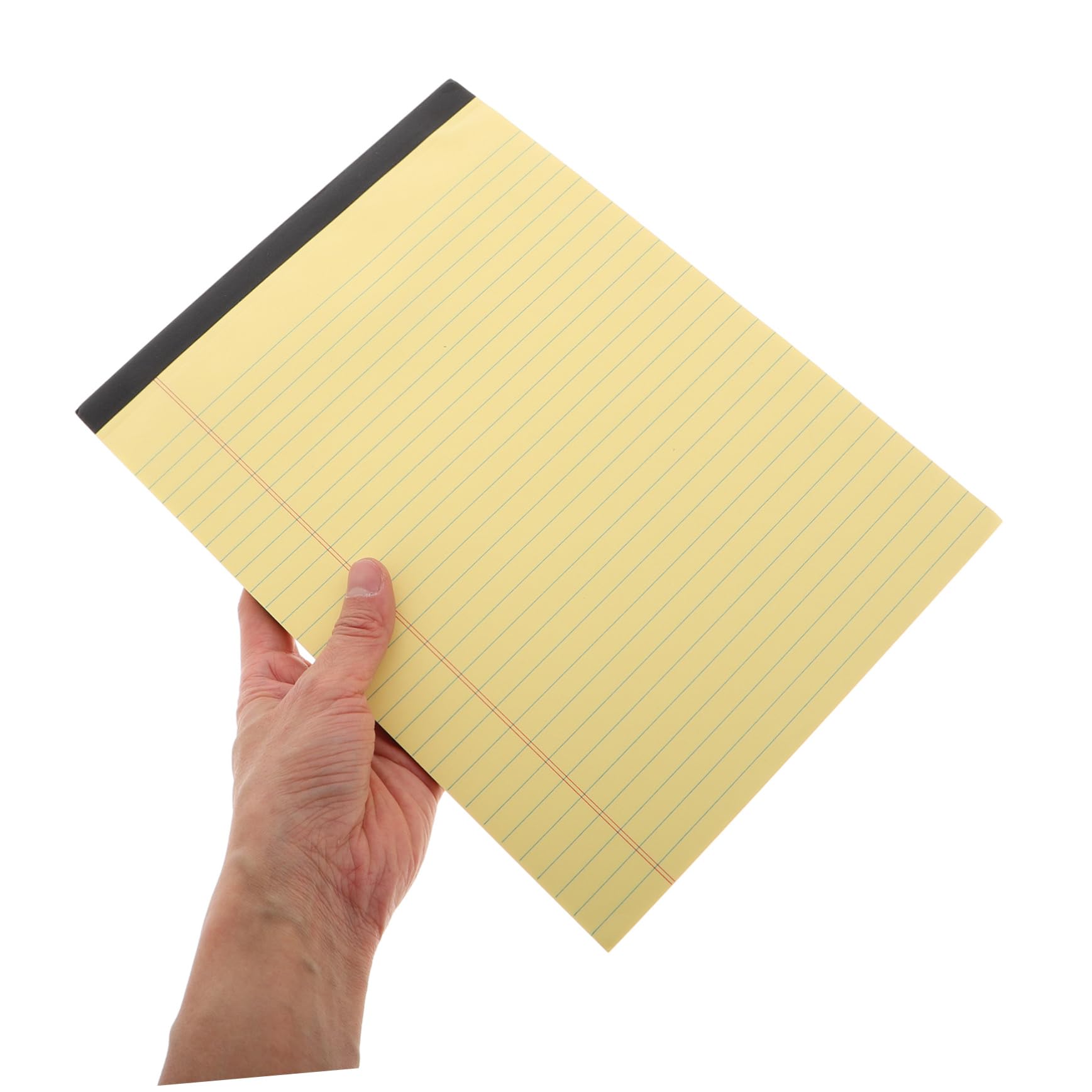 Blocco Appunti a Strappi A4 Giallo 6 Pezzi, Pagine Rigate | Layout a Sezioni, Carta Pasta di Legno, per Lavoro e Studio, Formato 214×295mm