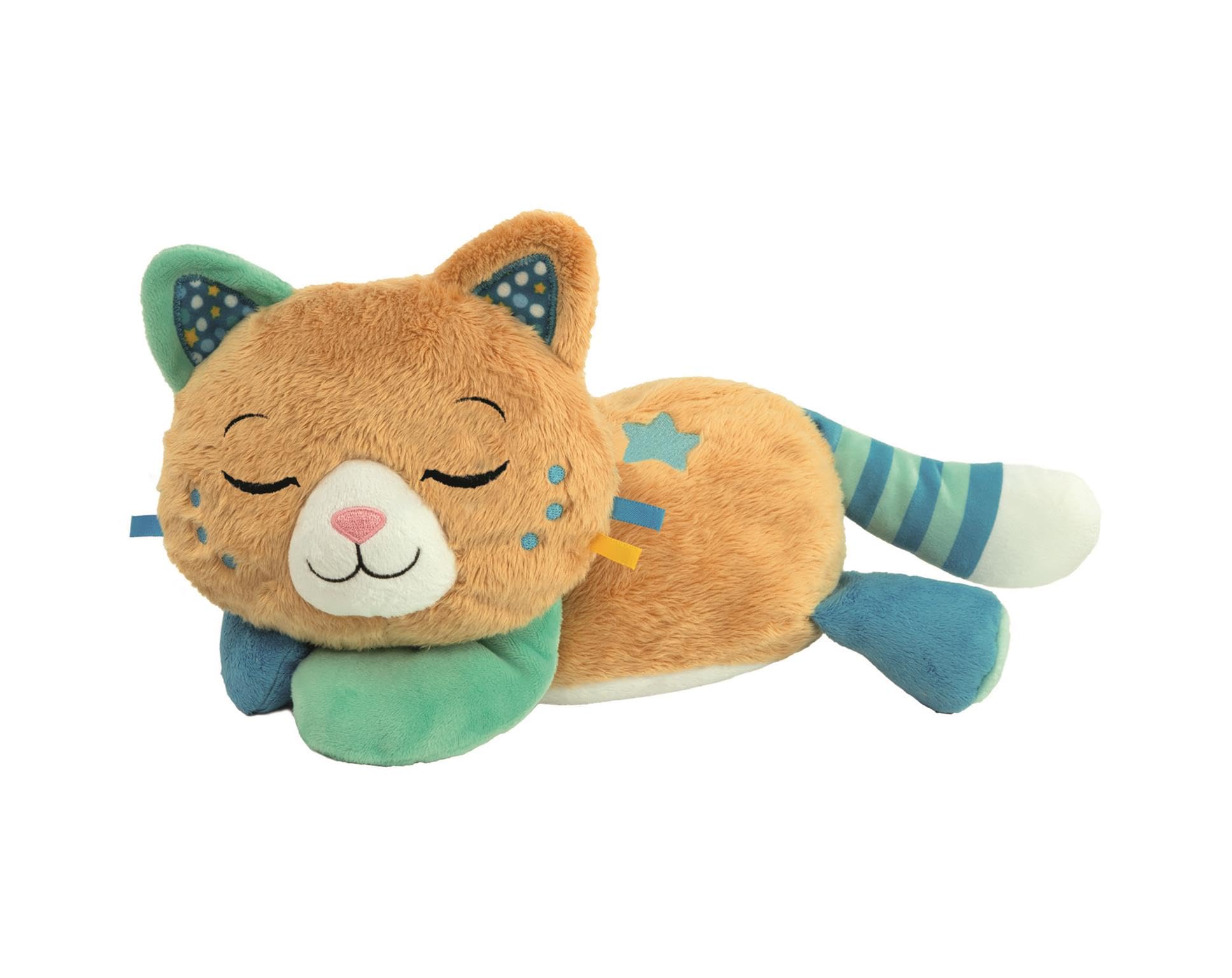 Clementoni Breathing Kitten Plush Toy | Soothing Sleep Companion with Calming Vibration, Music and Nature Sounds | Washable Soft Toy for Babies and Toddlers