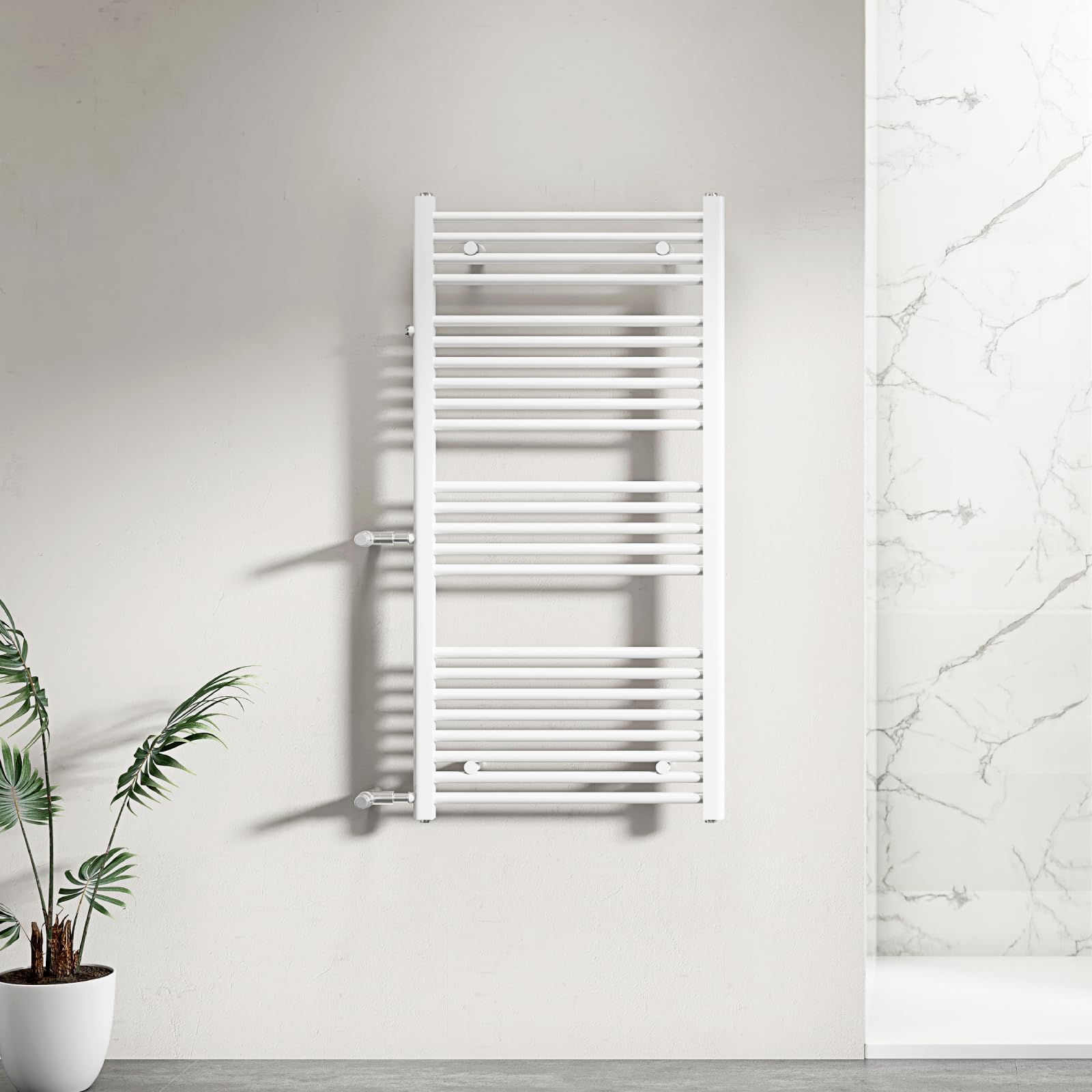 WITEN&NOCK Scaldasalviette da bagno, 1200 x 600 mm, 598 Watt, dritto