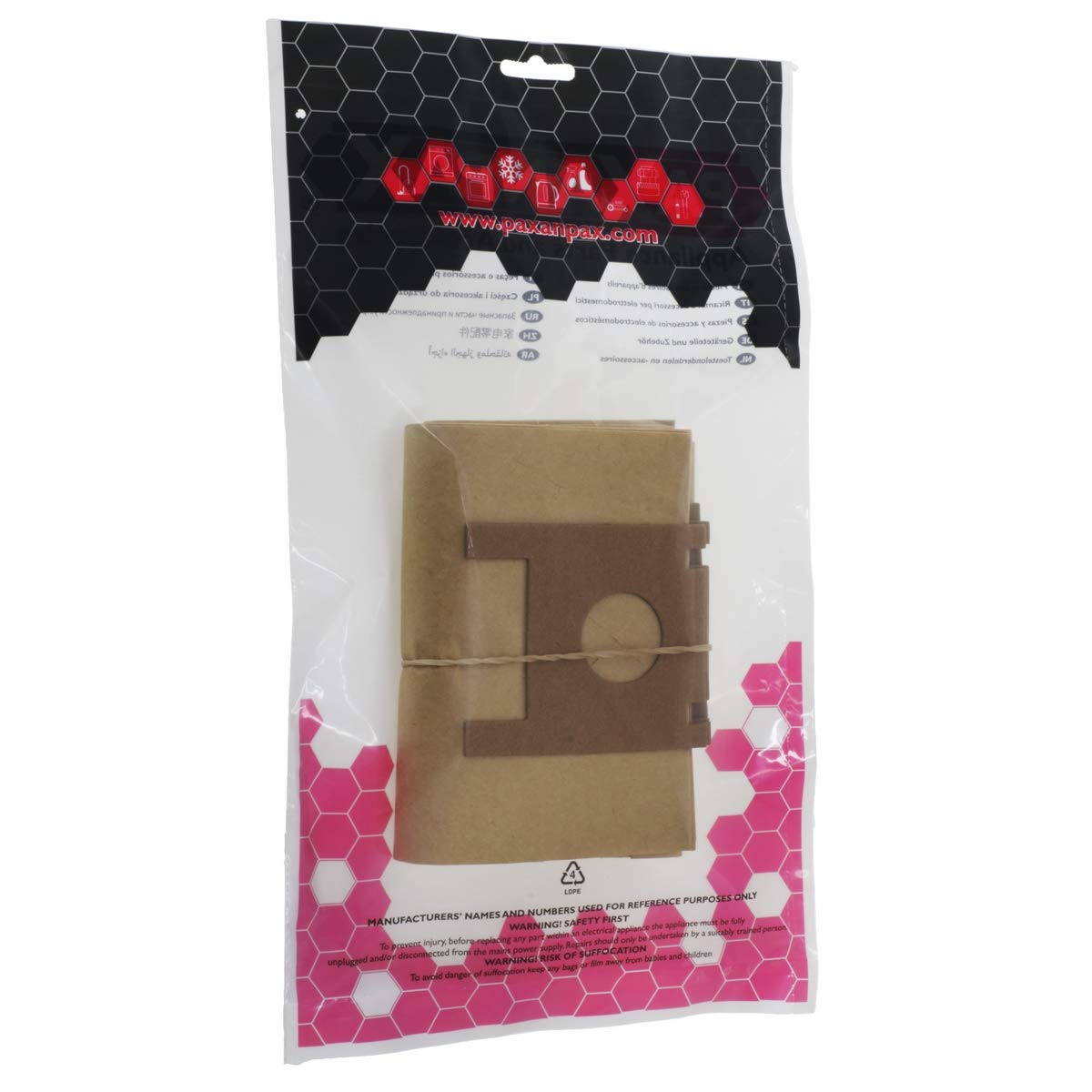 Paxanpax VB080 kompatybilne torby papierowe Rowenta 'ZR455' seria Tonixo (5 szt.)