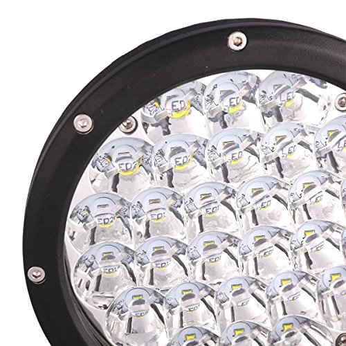 Lightronic 7 Inch Round 140W 6000K Nature Super Bright 8° Driving Beam Led Off-Road Auxiliary Fog & Driving Light, Ip69 Waterproof Rating, 1-Piece #TOP6