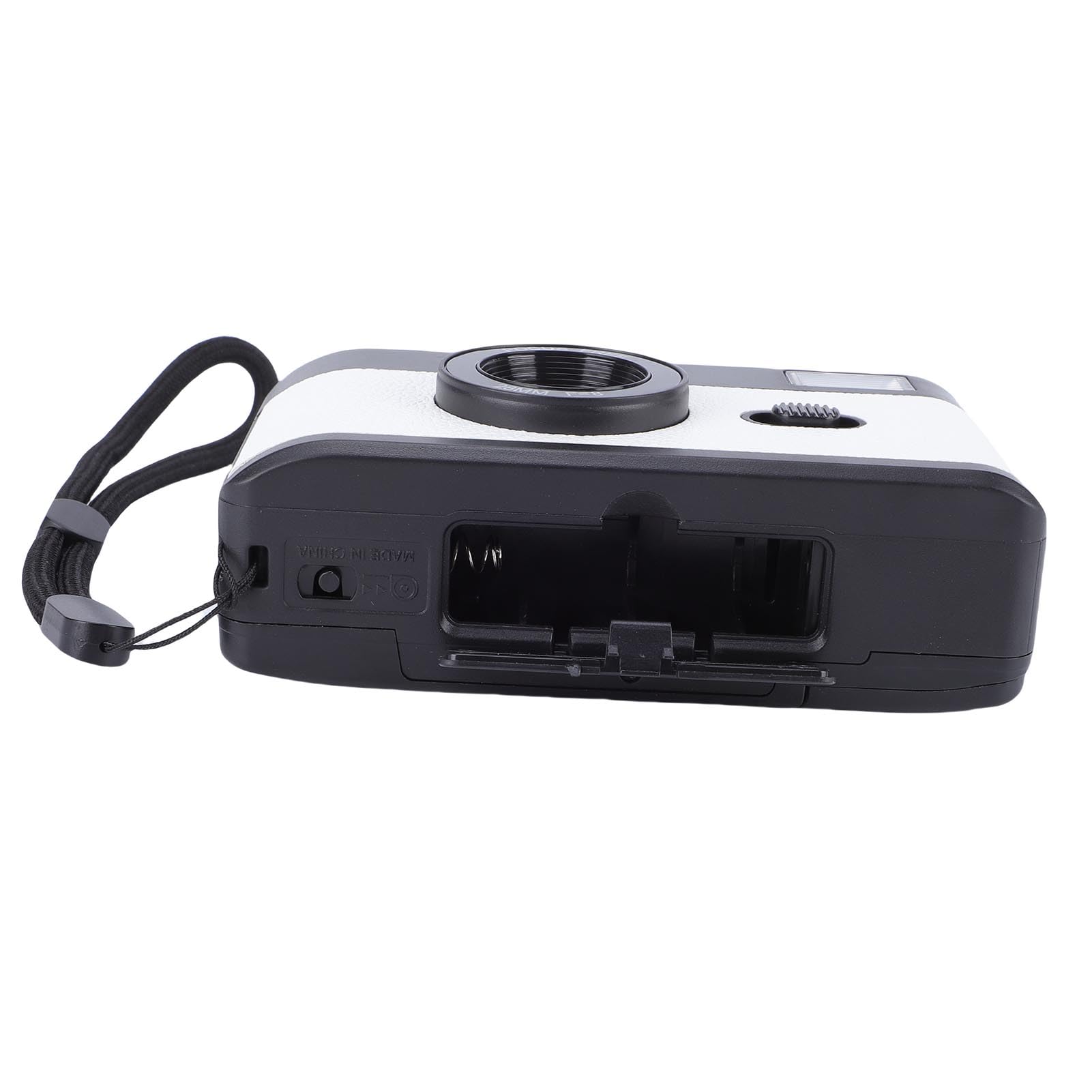Jectse Fotocamera a Pellicola, 35 Mm, Riutilizzabile, Senza Messa a Fuoco, Design retrò Elegante, con Pellicole Flash 27 Colori, per Studenti, Regali di Compleanno per Adulti (nero bianco)