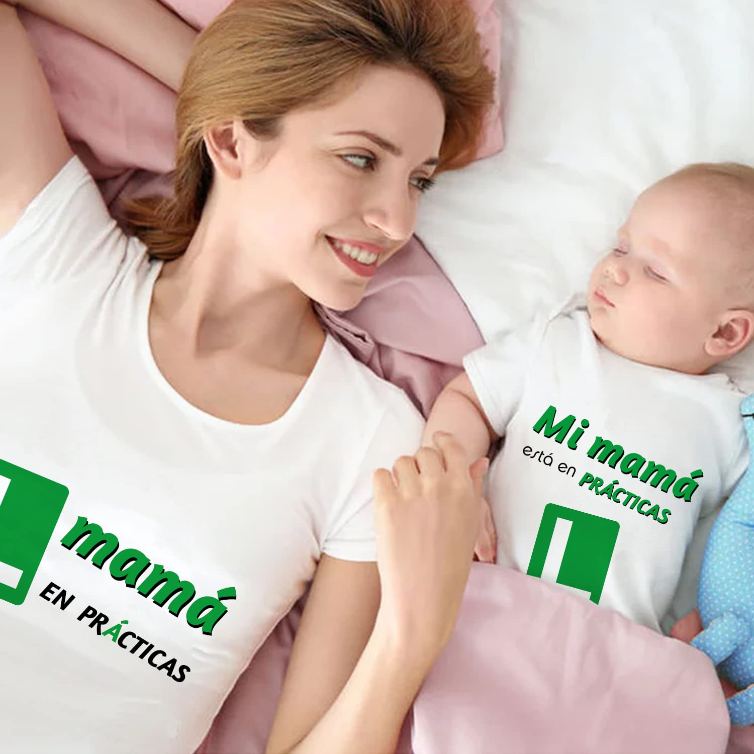 PROMO SHOP - Body Bebé y Camiseta Personalizados, Body Blanco o Negro Personalizado, Recién Nacidos a 1 Año, Camiseta Personalizada Mujer y Hombre, El Regalo Más Original para Primerizos