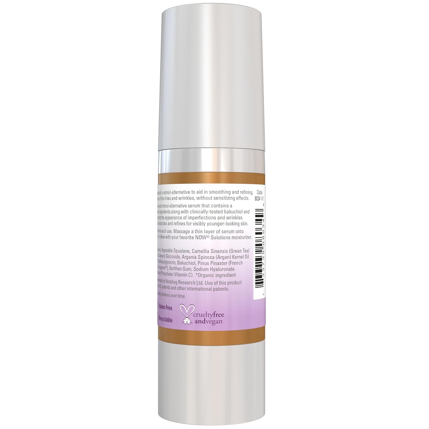 NOW Foods Solutions, Bakuchiol Skin Renewal Serum, Smooth Skin, 1 Fl. Oz. - Image 3