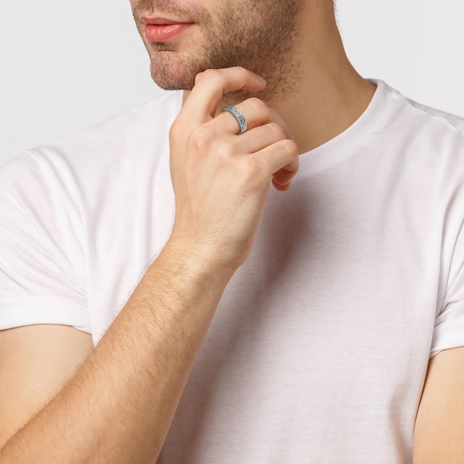 EnerCoppeX Set Bracciale E Anello Magnetico In Rame Solido 99,99% – Regolabile, Unisex, Gioielli Terapeutici