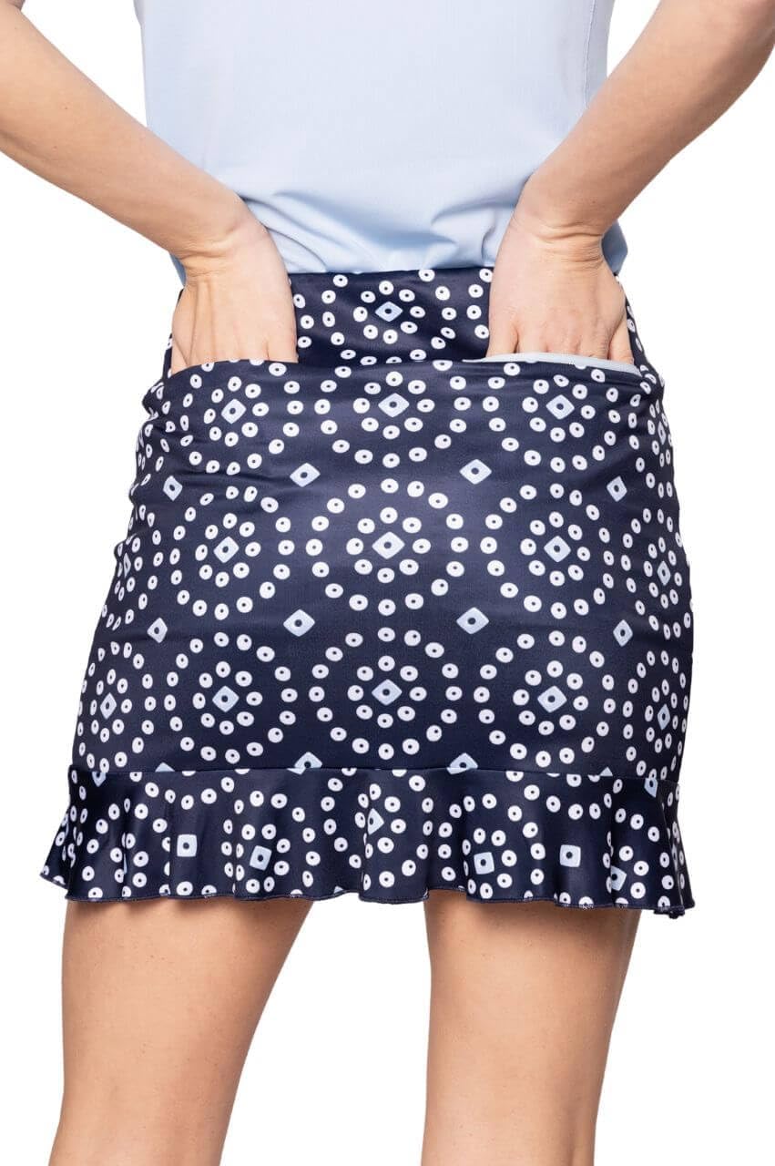 GOLFTINI Women’s Golf Skort 17.5" – Fashionable Performance Skirt with Built-in Shorts