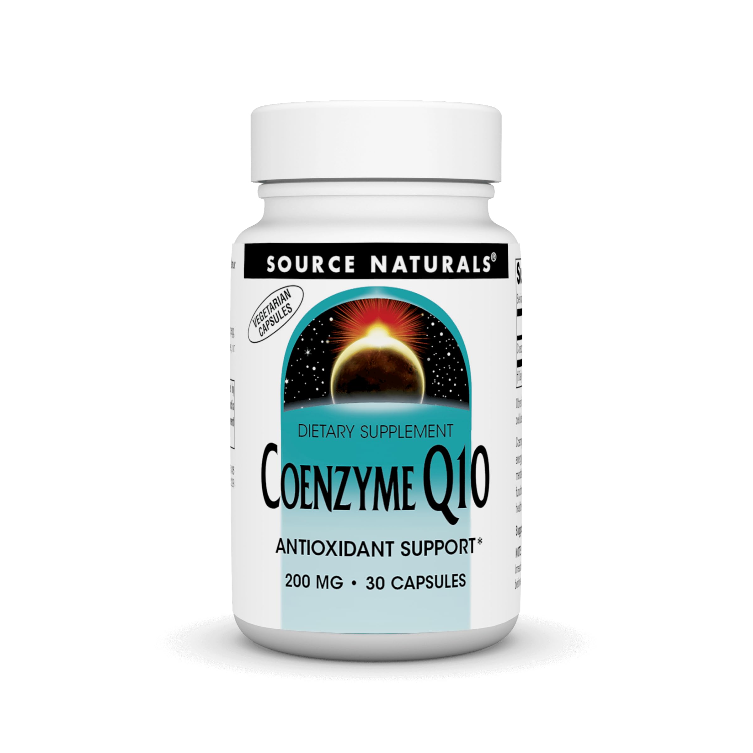 Source Naturals Coenzyme Q10, 200 mg - 30 Vegetarian Capsules 30 Count (Pack of 1)