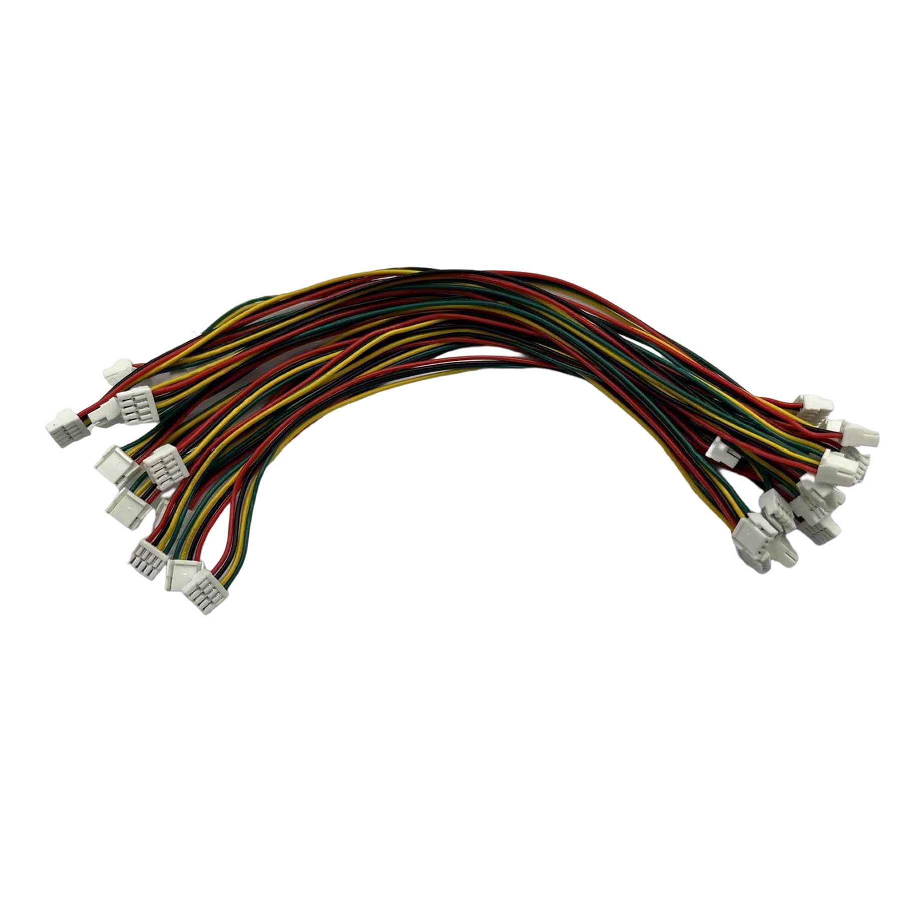 20Pcs Micro JST GH 4Pin 1.25mm Male to Male Connector, GH1.25 Terminal Connector Wire Cable 15cm 28AWG