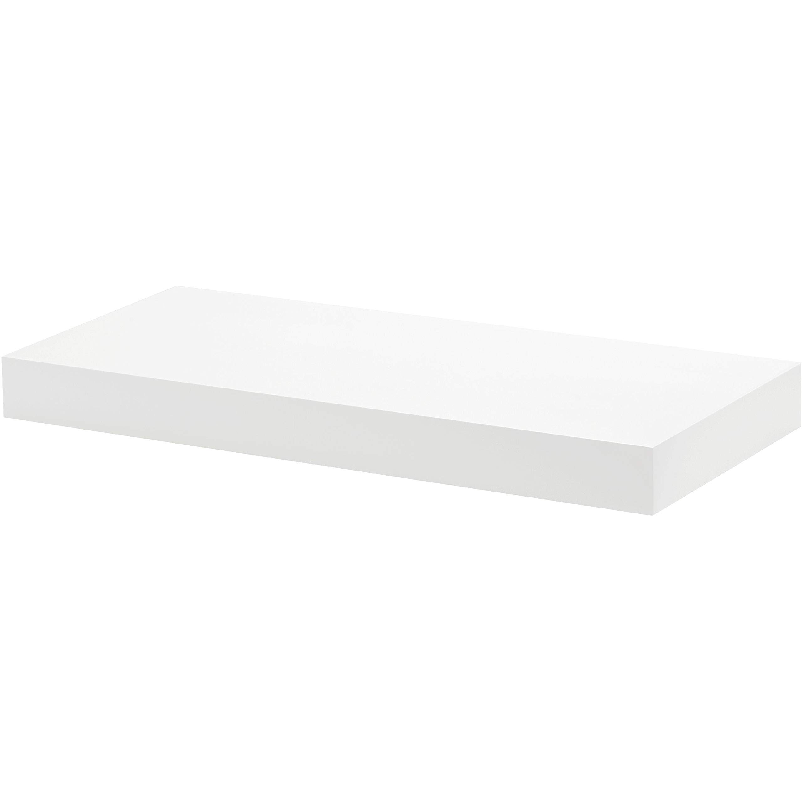 vidaXL 48 cm White Floating Drawer Shelf Storage Display Shelving
