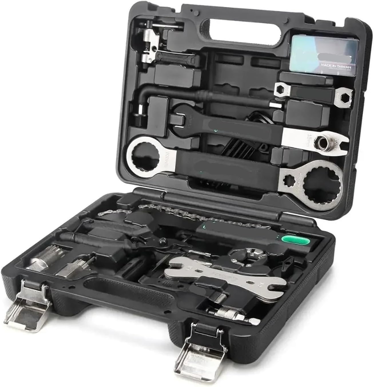 Pro Bicycle Repair Tools Box 18 in 1 Cycling Multitool Chain Pedal BB Wrench Hex Key Bike Kit Set(YC-728)