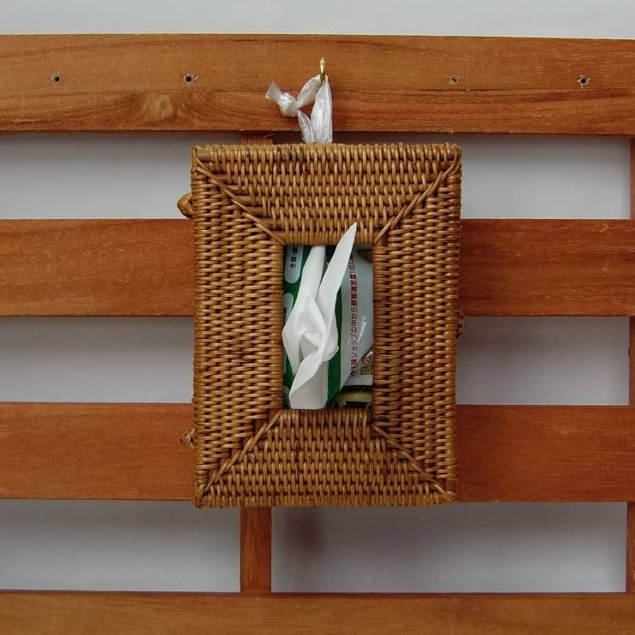 バリ島　アタ 小物・ポケットティッシュ入れ 3個セット Amazon｜バリ島アタのポケット ティッシュボックス蓋付き小物