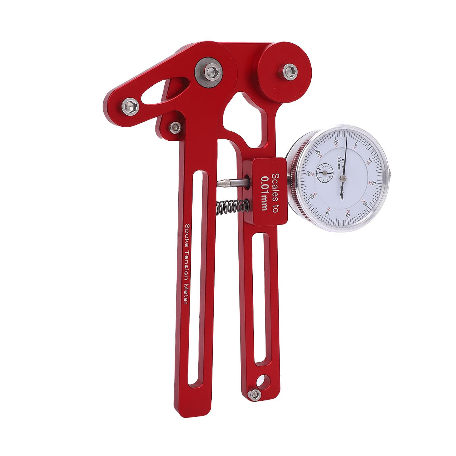 Yinhing Fahrrad-Rad-Speichenspannungsmesser, Robustes Radausrichtungswerkzeug aus Legierung für Professionelle Mechaniker, Radfahrer, Speichenspannungs-Einstellungs-Zentriermesser