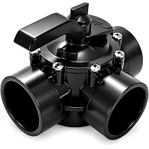 4717 3-Way Pool Diverter Valve, 2 to 2-1/2 Inch Positive Seal Non-Lube Design, Compatible with Jandy NeverLube 4717, Works with Heaters, Chemical Dispensers and Salt Generators