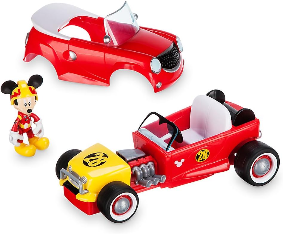 Disney Mickey Mouse Transforming Pullback Racer Mickey The Roadster