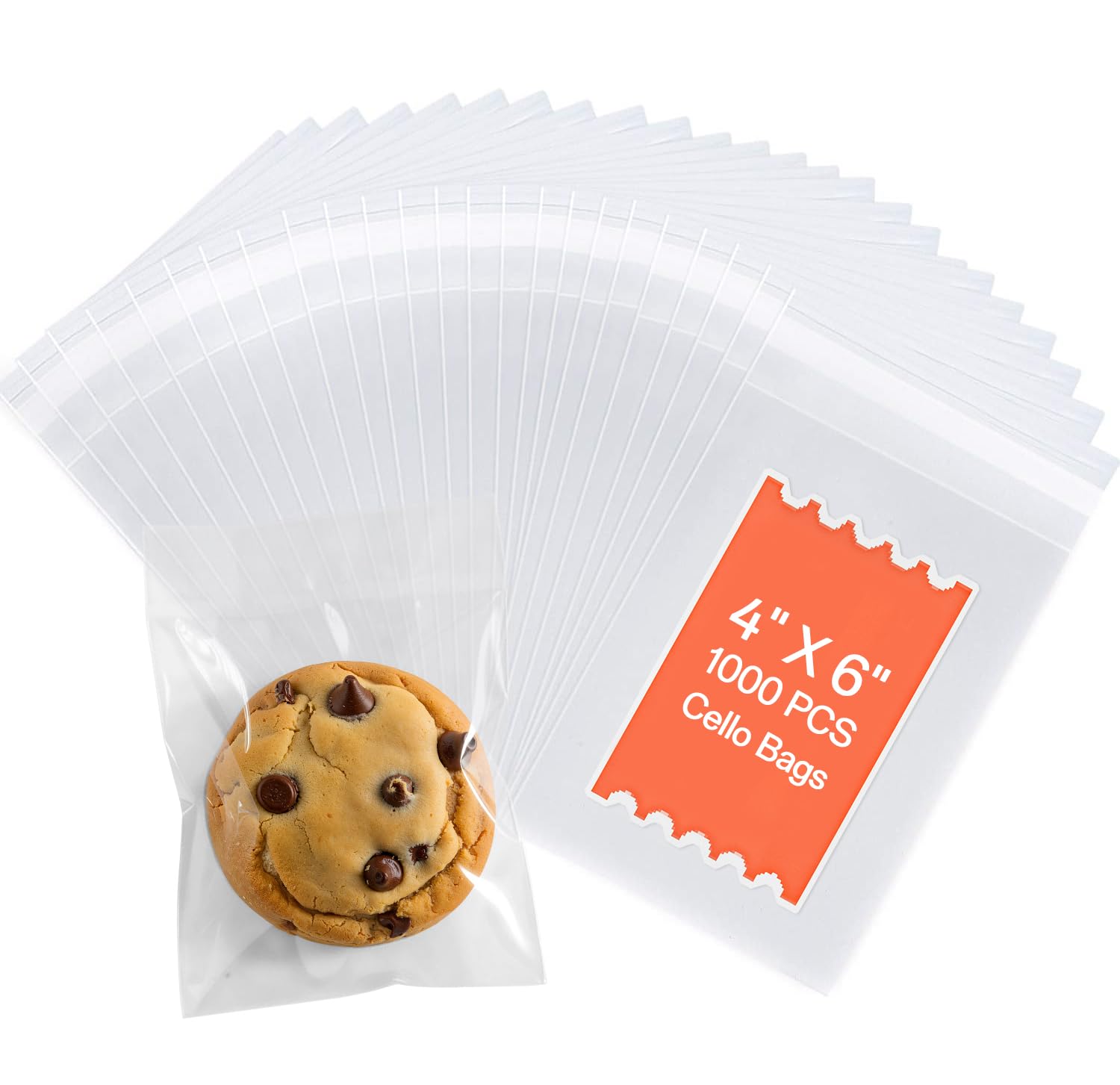 1000 sacchetti in cellophane trasparente autosigillanti, 10,2 x 14,7 cm, spessore 0,9 mm, adatti per stampe, foto, biglietti e buste da 10 x 14,7 cm