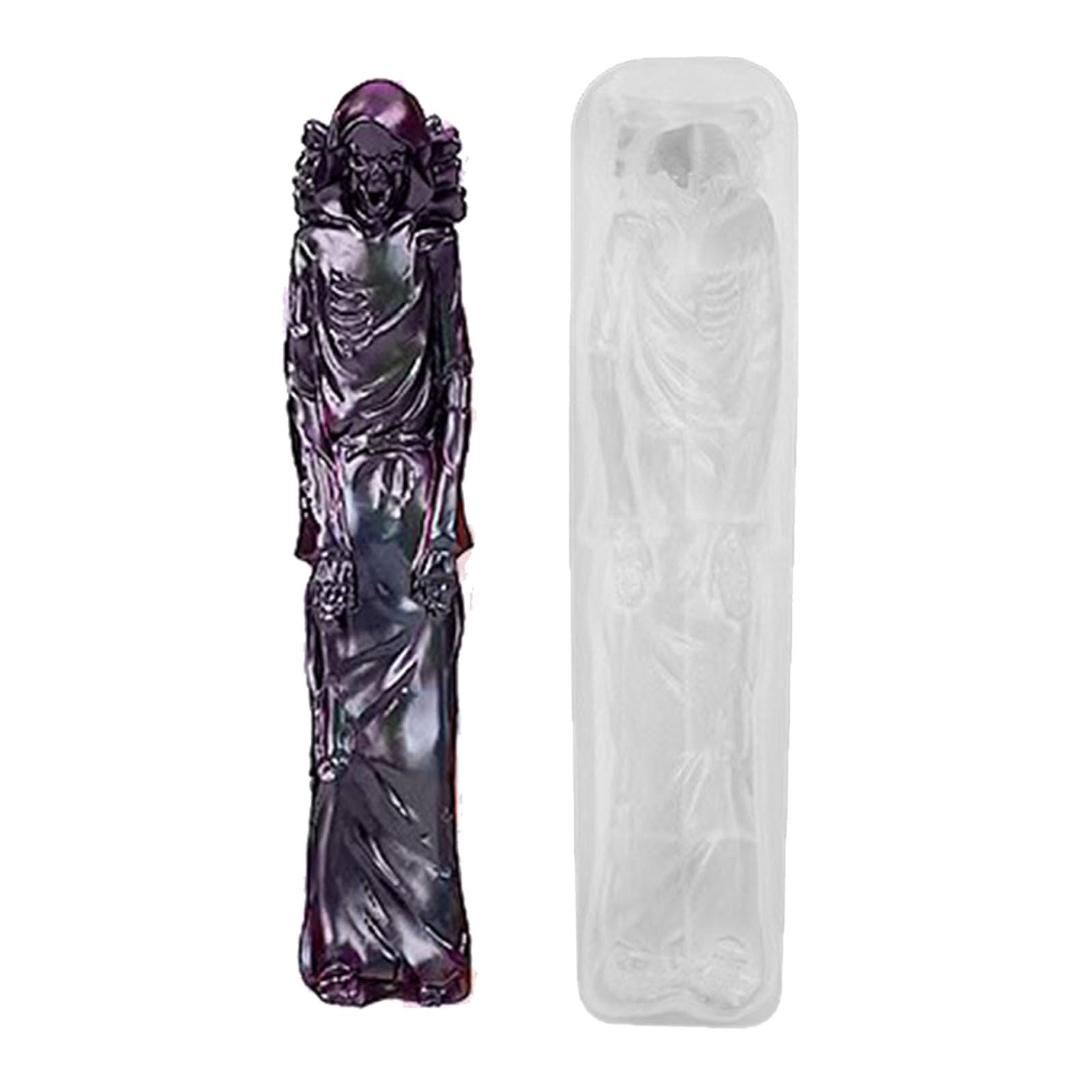 YWLUUOO Additional Skull Elastomer Cast Rosin Art Materials Flame Owner Crafting Dark Home Accent Creative Present for Beloveds