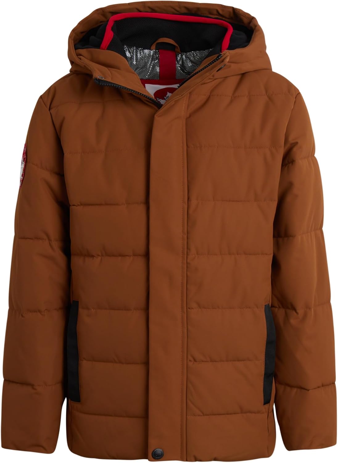 CANADA WEATHER GEAR Boys’ Puffer Jacket – Quilted Fleece Lined Winter Coat – Bubble Jacket For Boys (Size: 8-20)