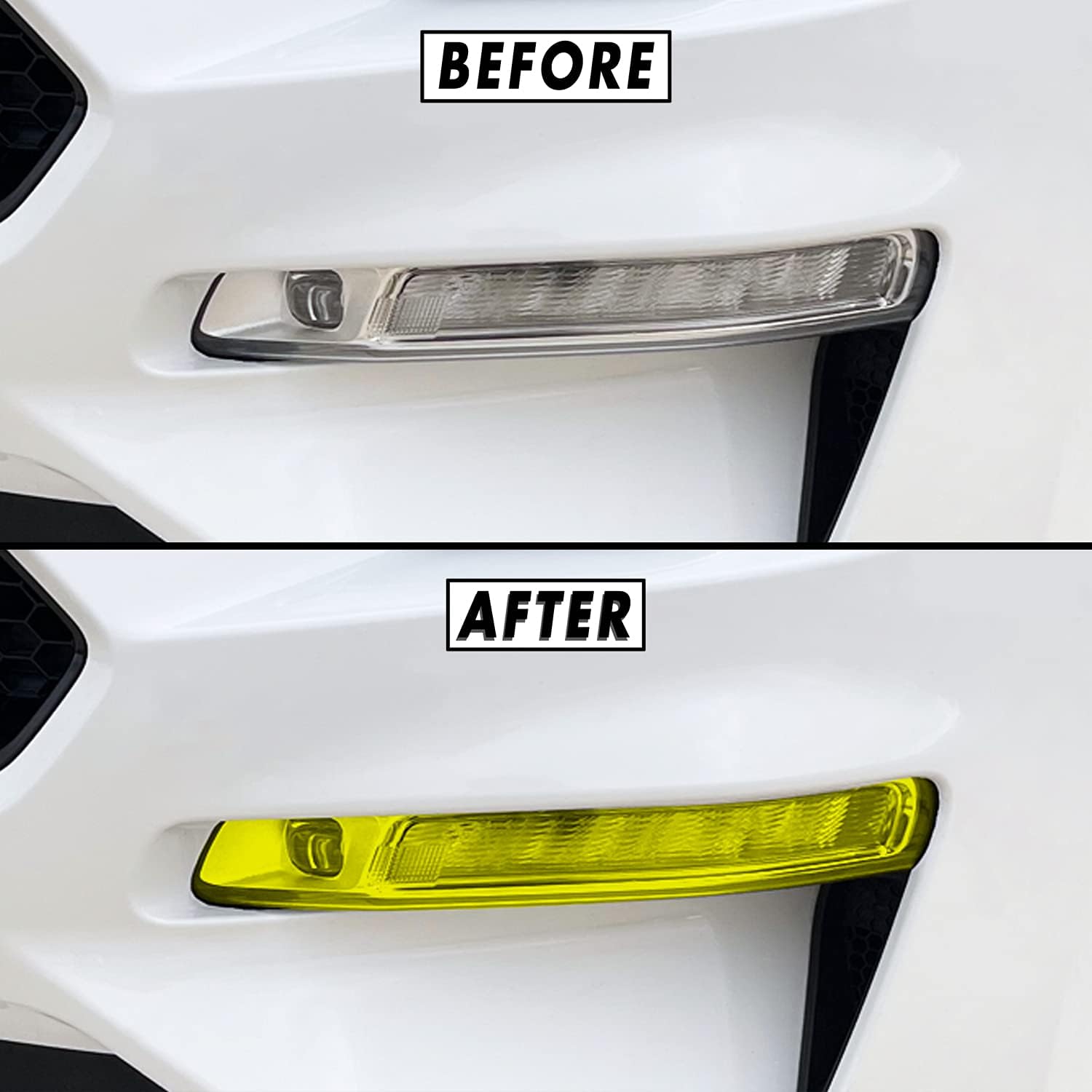 SlickMod Brand 35% Light Smoke PreCut Vinyl for 2018-2021 Ford Mustang Headlight & Foglight