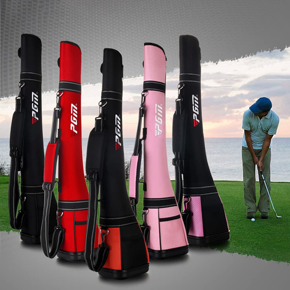 Leichte tragbare Golftasche Reisetasche Pencilbag, Golfbag mit Schultergurt, 5 Schläger, Griff/Harte Basis (Gewicht, 730 g)