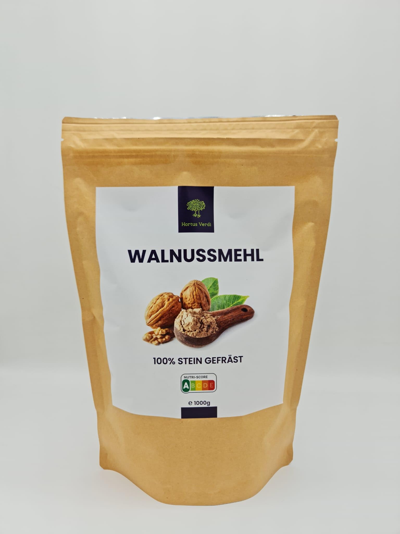Walnussmehl 1000g -by Hortus Verdi-Lebensmittel Fasern - Glutenfrei - 100% natürlich - vegan-Proteinreich