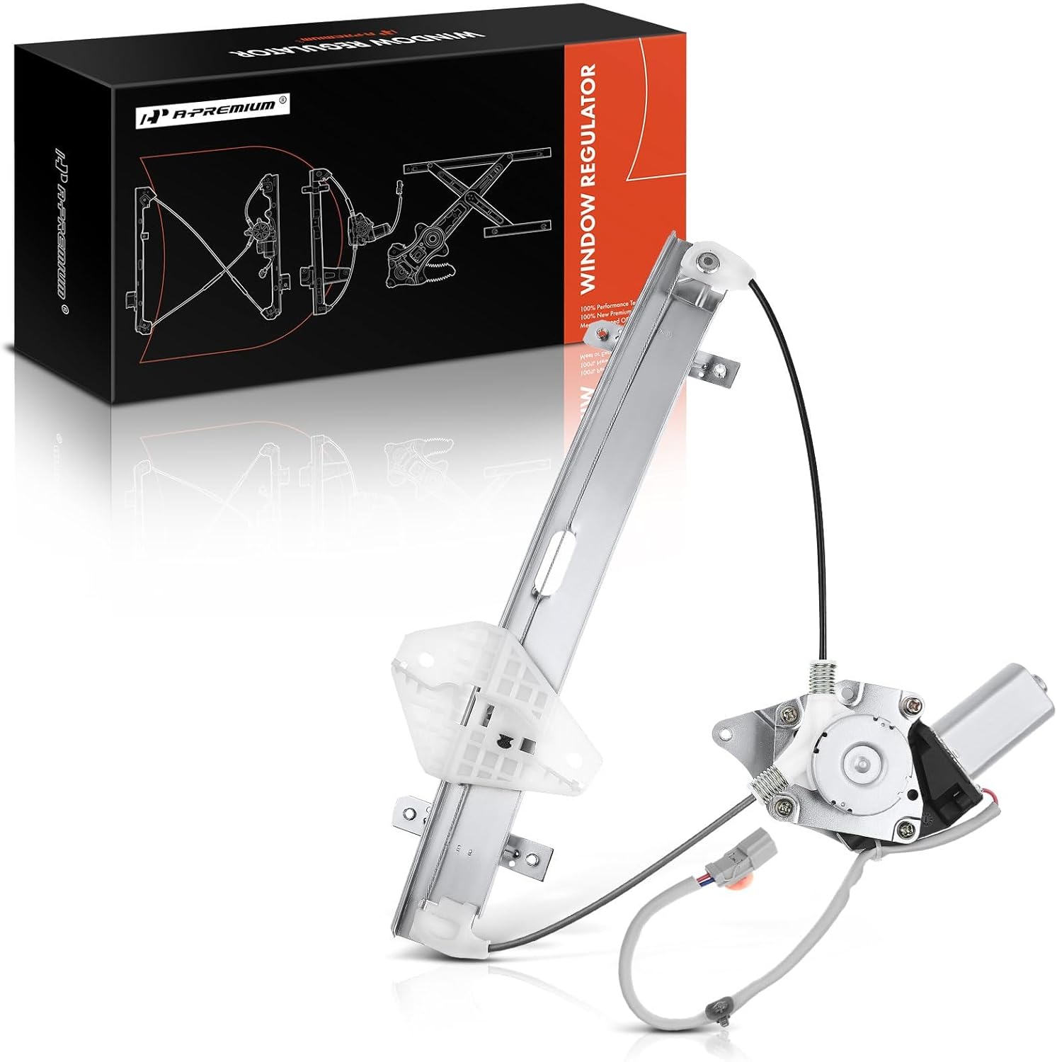 A-Premium Front Right Power Window Regulator with Motor Compatible with Acura RSX 2002-2006 Coupe Only, Front Passenger Side