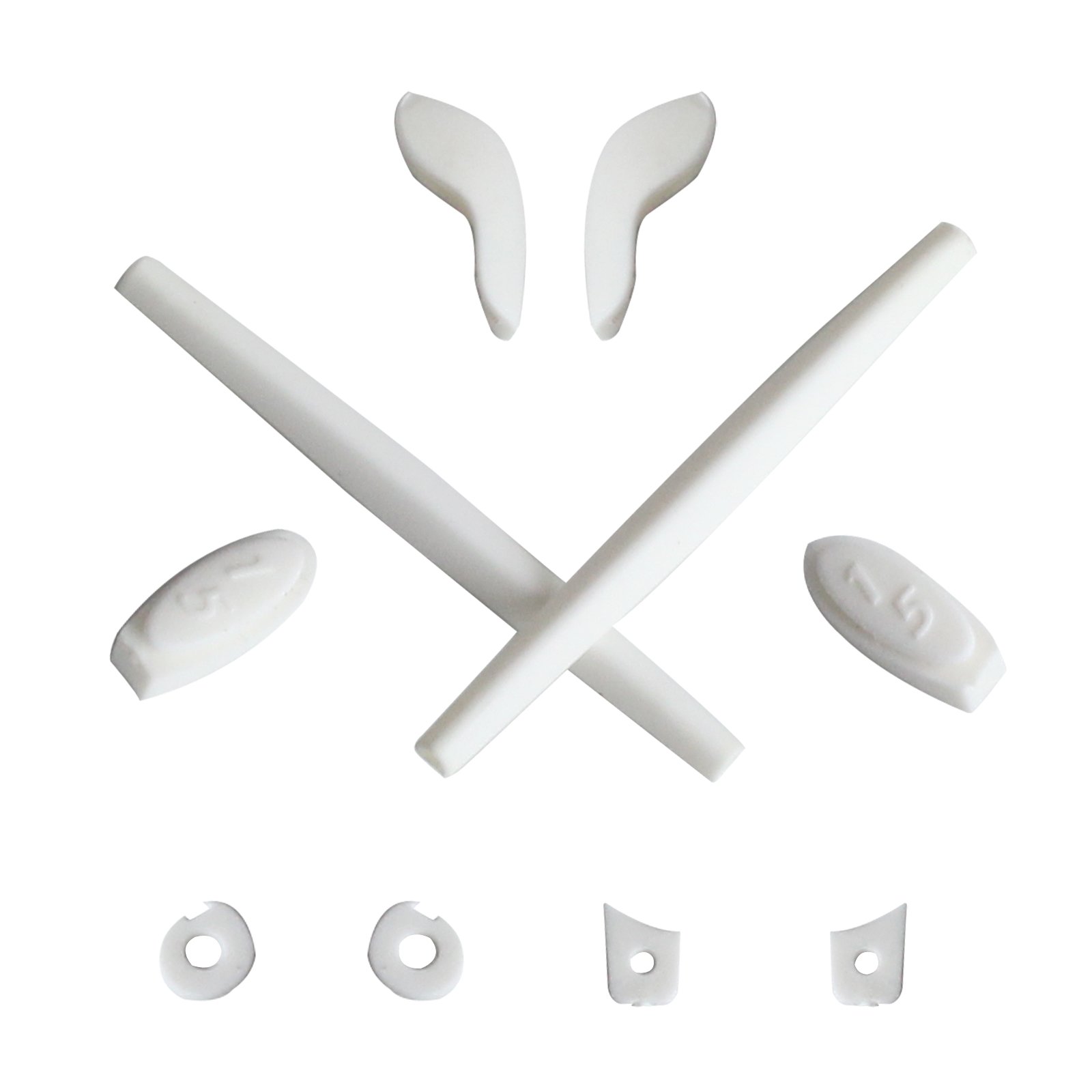 Mryok Replacement Earsocks Nosepieces Kits for Oakley Juliet Sunglass - White