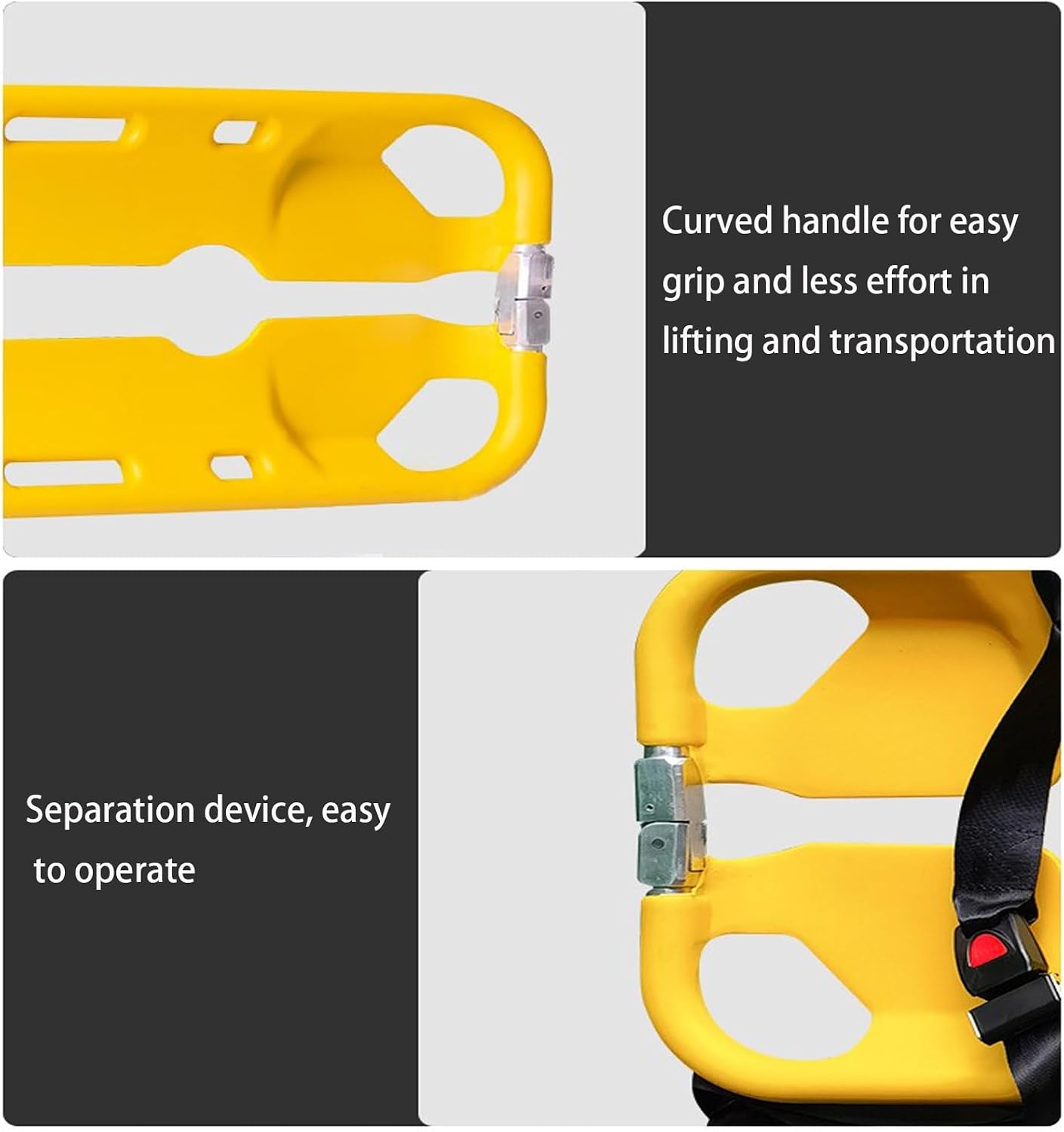 Portable Patient Transport Stretcher with Safe Str - tials S Stretcher for First Aid & Emerncy Use, Ideal for Safe Patient Transfers and Back Support