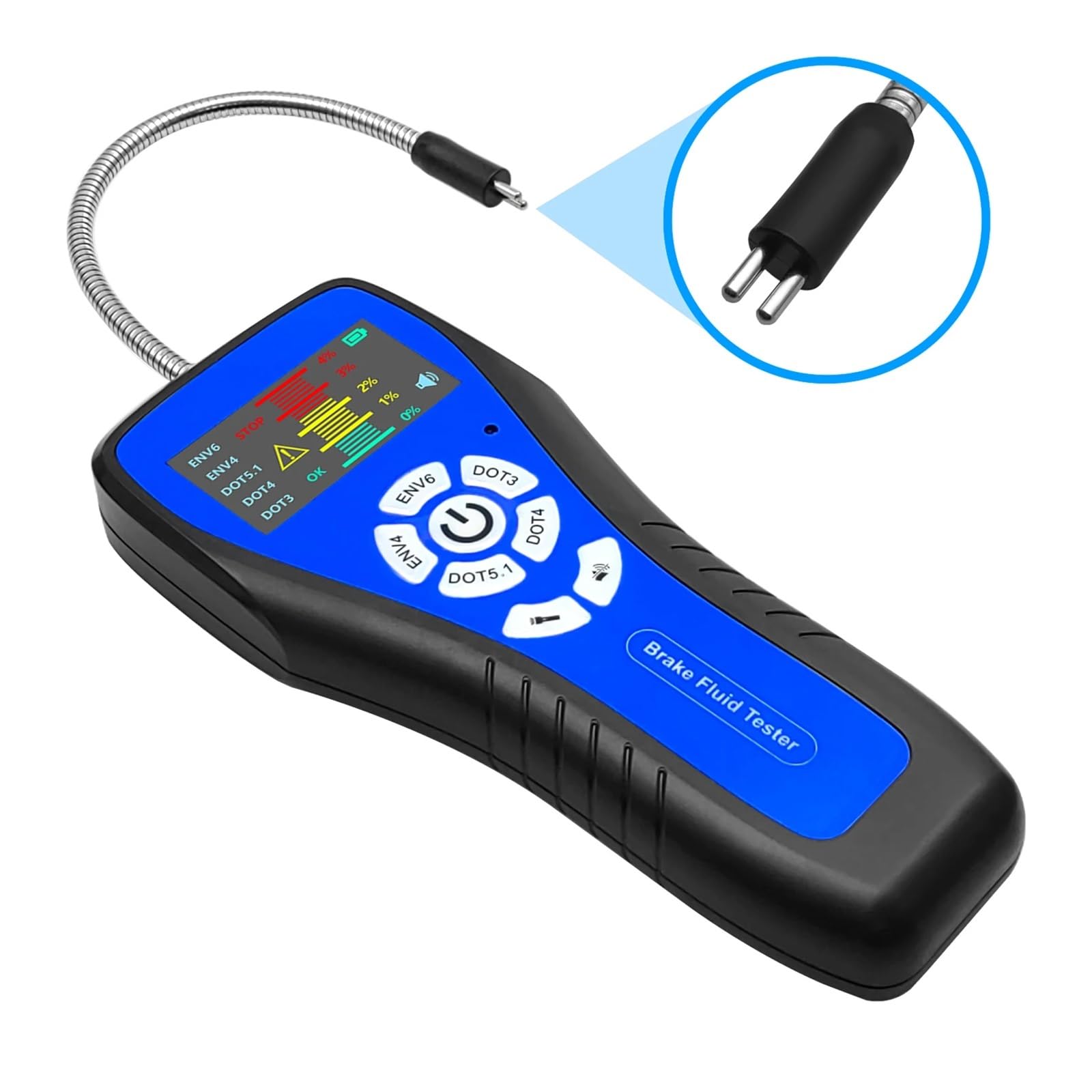 Tester płynu hamulcowego, Tester Płynu Hamulcowego Wysokiej Precyzji Samochodowy Detektor Płynu Hamulcowego Z Kolorowym Ekranem LCD