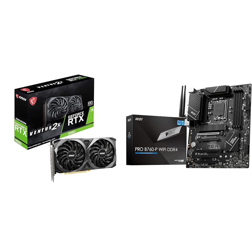 MSI GeForce RTX 3060 VENTUS 2X 12G OC Gaming Graphics Card - 12GB