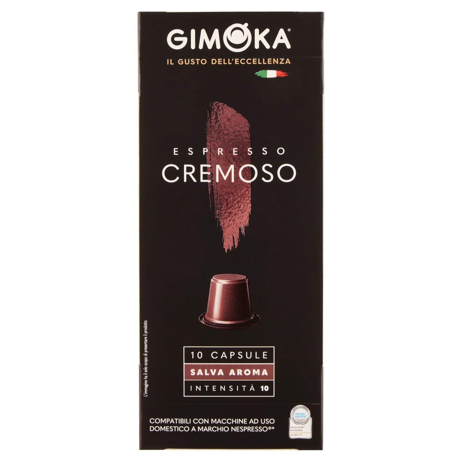 Gimoka Nespresso Cremoso Coffee Compatible Capsule 10-Pieces 55 g