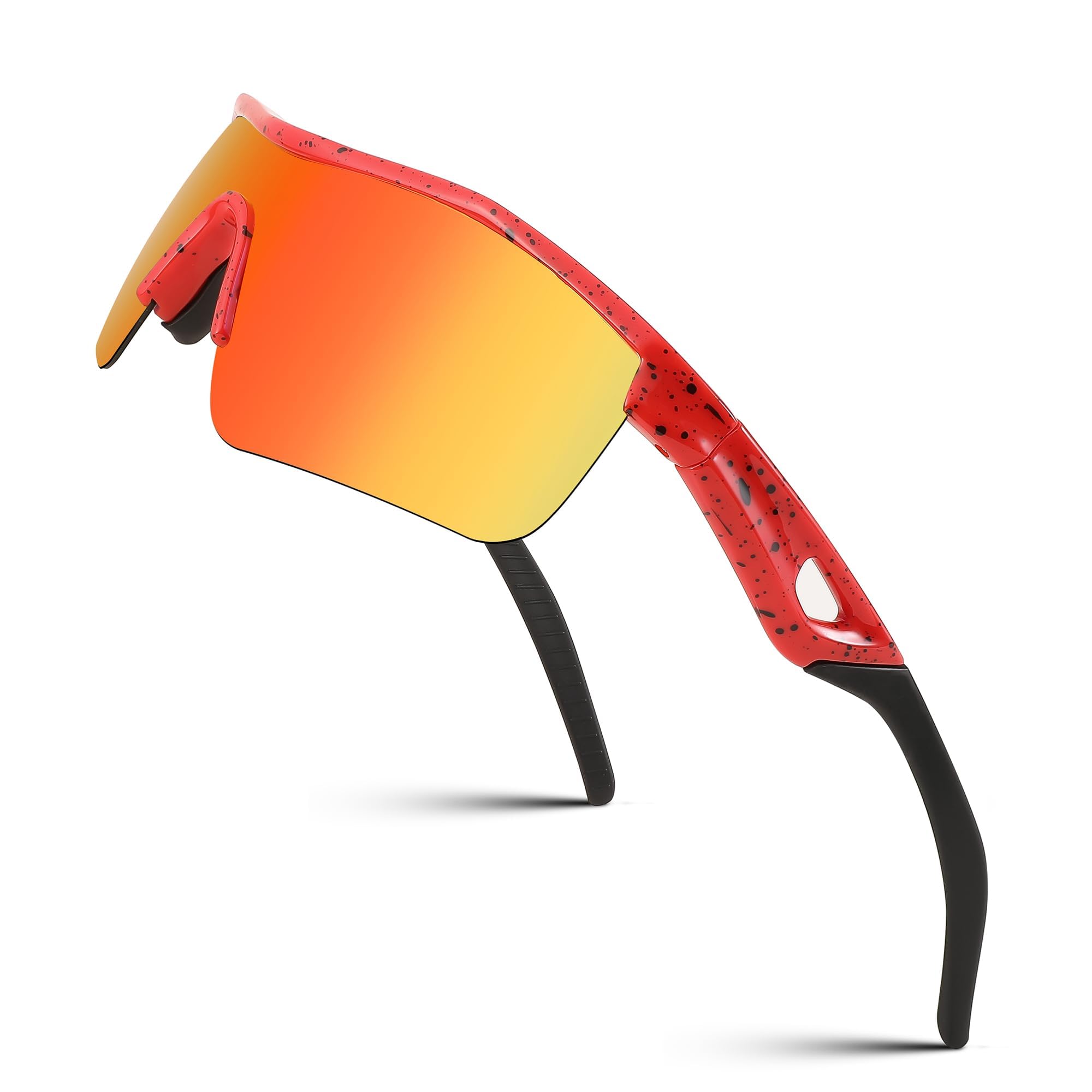 FEISEDY Okulary przeciwsłoneczne dla dzieci chłopcy dziewczęta spolaryzowane sportowe baseball kolarstwo okulary przeciwsłoneczne TR90 ramka ochrona UV400 B2454
