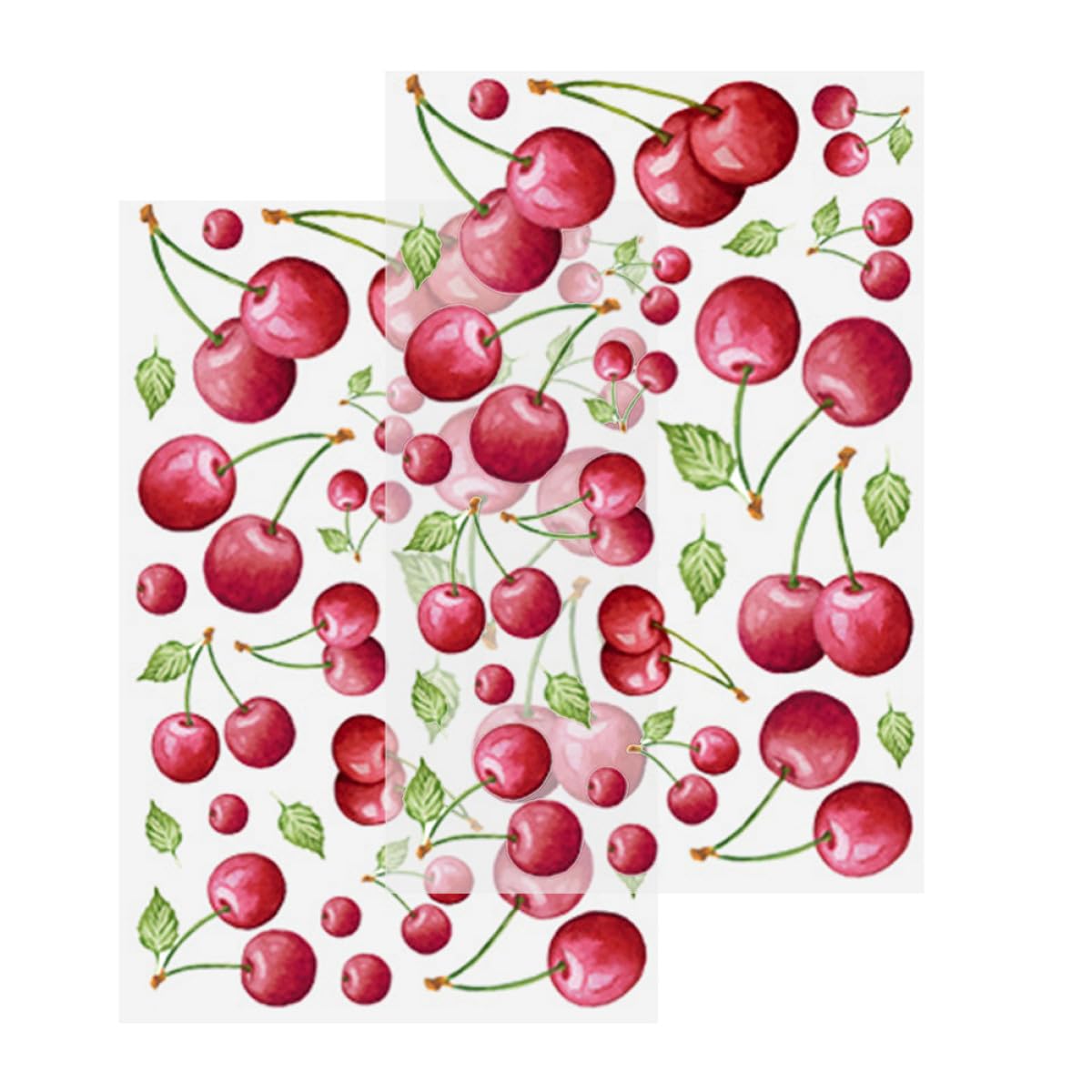 Autocollant en PVC cerise adhésif et lavable pour relooking mural facile