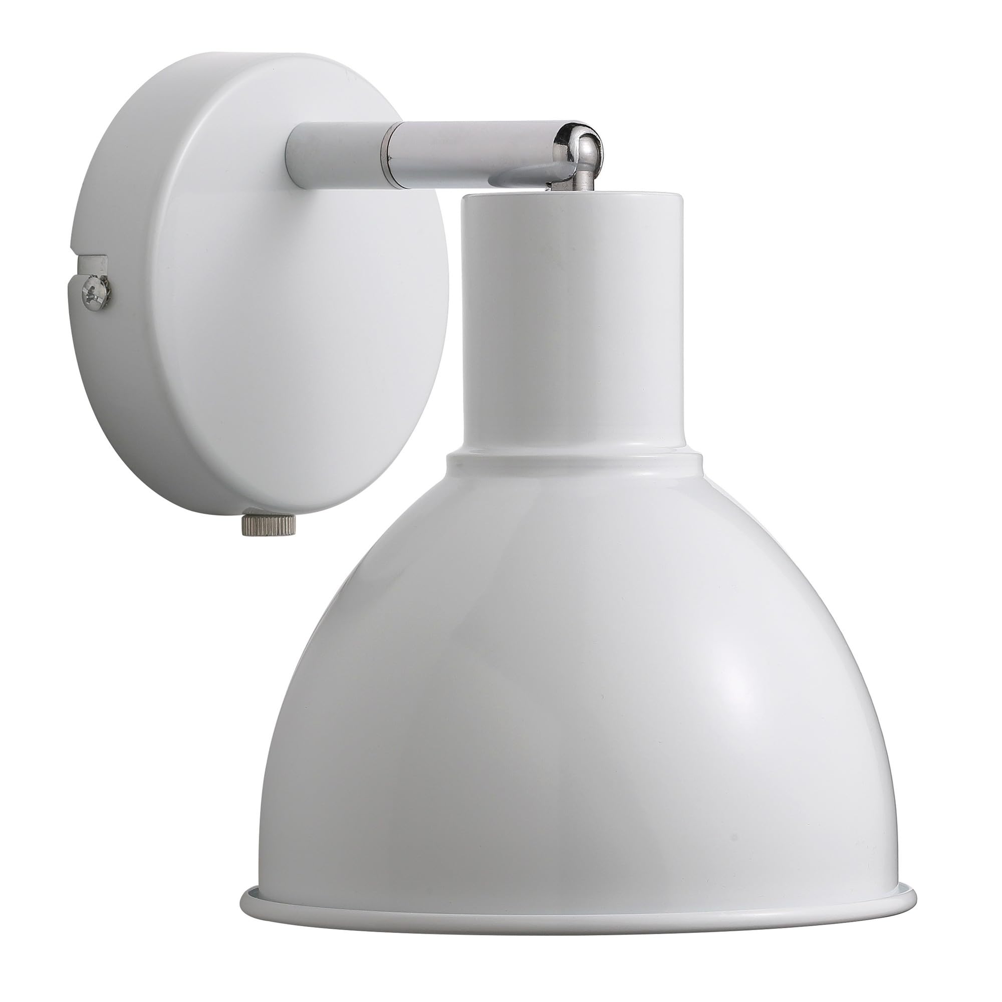 Nordlux Pop Wall Light White Metal Bedroom E27 Switch Plug in/Mains