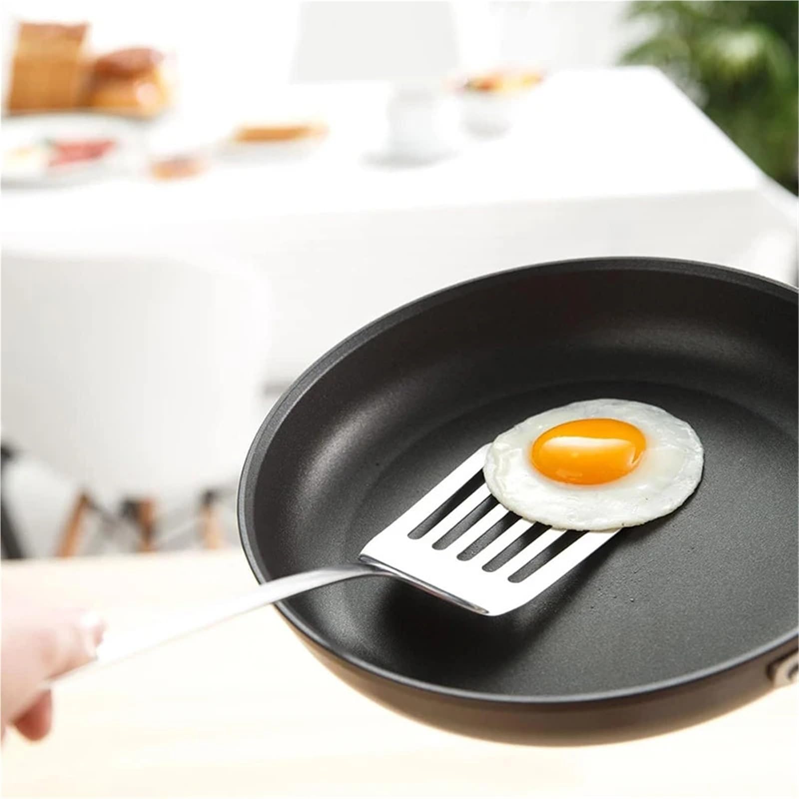 4-teiliges Edelstahl-Spatel-Set, antihaftbeschichtete Spatel Für Die Küche | For Fisch, Eier, Pfannkuchen, Spatel, solides und geschlitztes hitzebeständiges Kochgeschirr