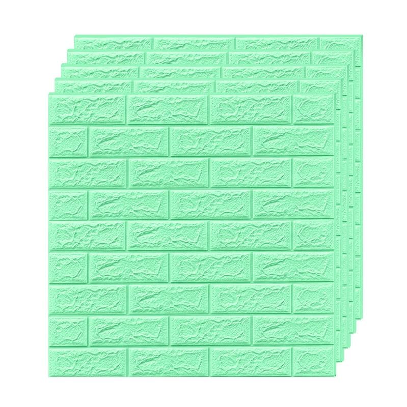 Dyeable 3D Foam Wallpaper Wall Paper Brick Self-Adhesive Waterproof PE Foam, Peel and Stick Ceiling Wallpaper for Bedroom Furniture,Cafe Decor,Living,Children 3D Brick Size 70cmX70cm (Light Green) (B0DFHDFNH3) Amazon Price History, Amazon Price Tracker
