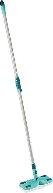 Leifheit Clean and Away mop do odkurzania z teleskopowym uchwytem, zawiera 5 ściereczek do mopa, szerokość 26 cm, regulowany uchwyt 86-141 cm, mop podłogowy do czyszczenia na sucho