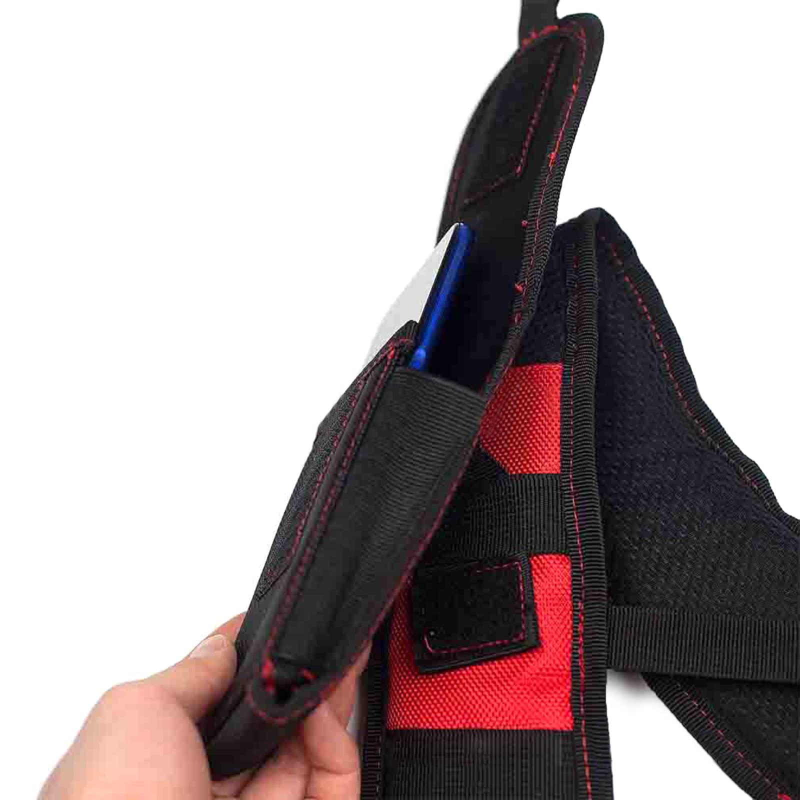 Bretelles de travail flexibles réglables avec épaules rembourrées amovibles avec 4 attaches