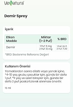 VeNatura Demir Sprey 15 ml 214150