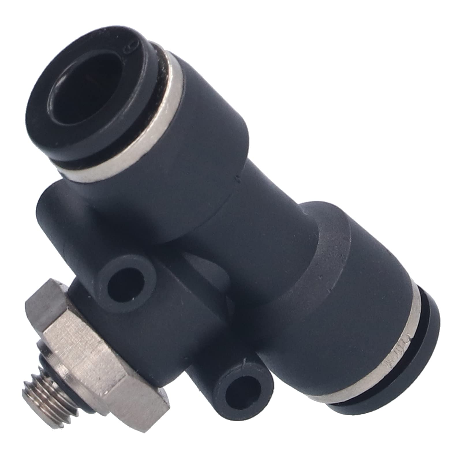 10 Pezzi Raccordo per Tubo Pneumatico Raccordi a Pressione in PVC Filettatura Maschio PB da 1,0 a 1,2 MPa Tenuta Stabile Rilascio Facile per Apparecchiature di Automazione Accessori per