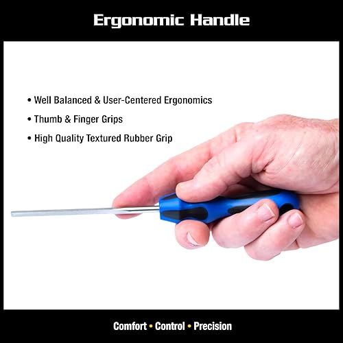 Miniatura 5 de MusicNomad MN830 - Archivo de apósito con extremo de trastes de guitarra con revestimiento de diamante (E-File), herramienta de luthier y tecnología